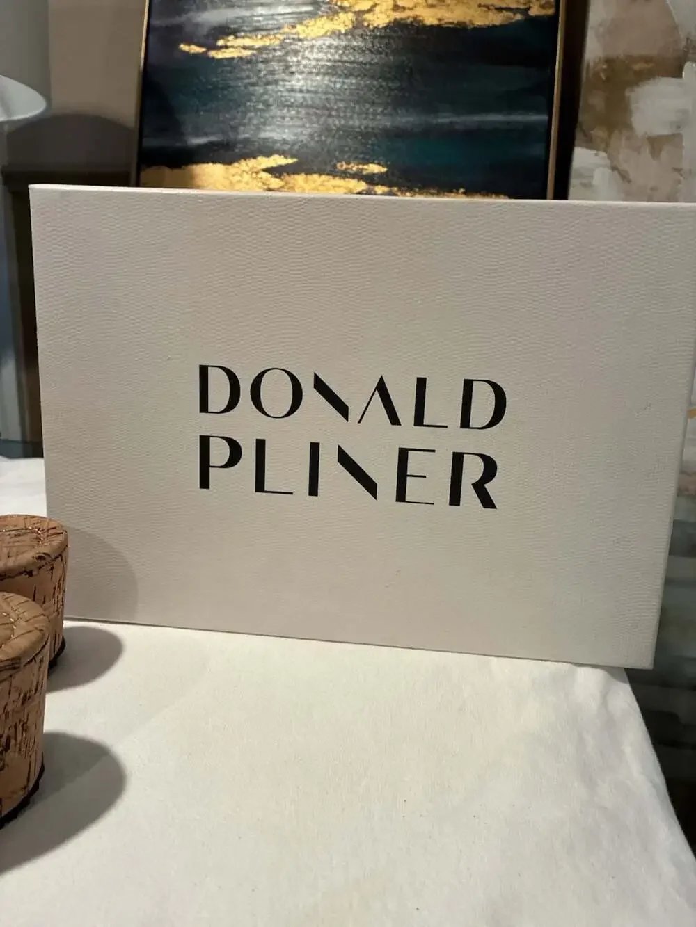 Donald Pliner 'Sonny-26' Black Patent Leather Cork Wedge Sandals